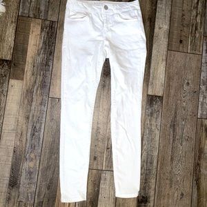 plain white jeans